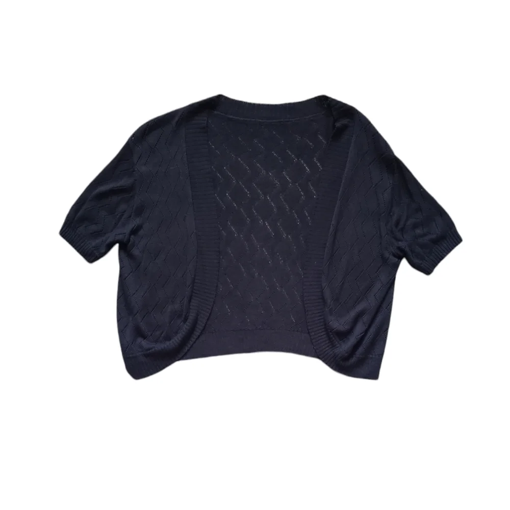 Short sleeve cropped cardigan - Picture 2 of 3